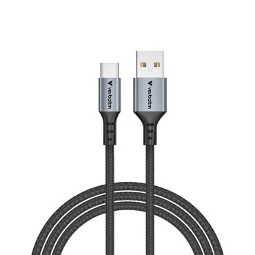 Кабел/преходник Verbatim Sync & Charge USB-A to USB-C 18W 120 cm